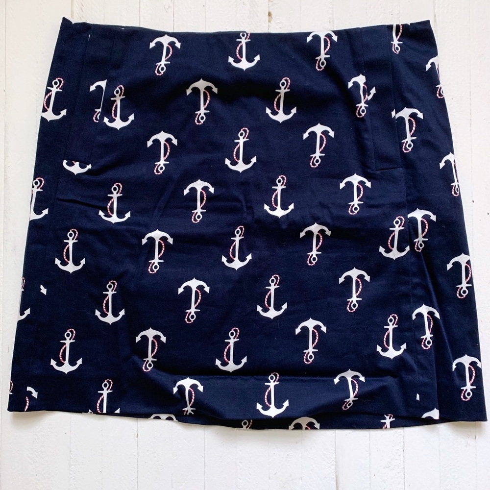 J. Crew Navy Anchor Skirt Size 4